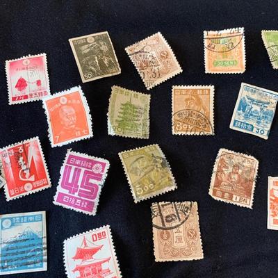 Vintage Japan Stamps