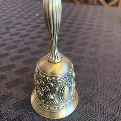 1970â€™s Bell Pendant Necklace and Brass Bell
