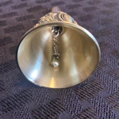 1970â€™s Bell Pendant Necklace and Brass Bell