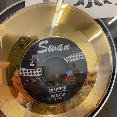 The Beatles She Loves You Gold Plated Record