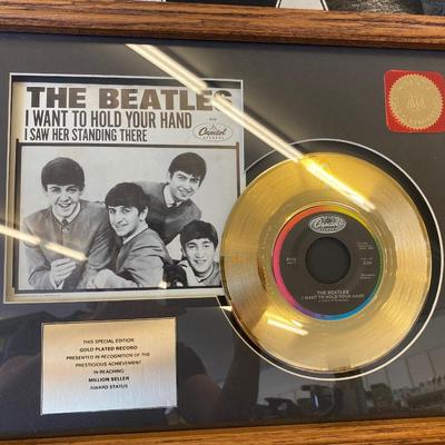 The Beatles Gold Plated Record I Want to Hold Your Hand