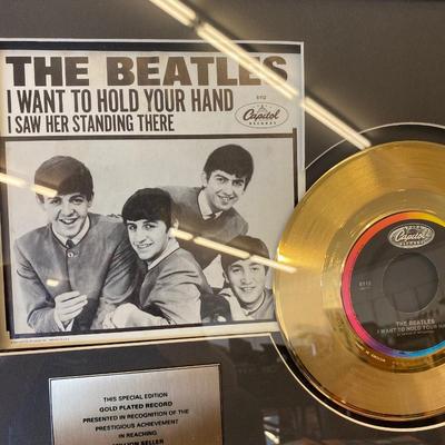 The Beatles Gold Plated Record I Want to Hold Your Hand