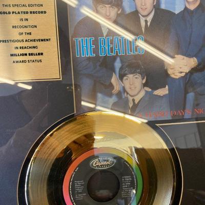 The Beatles Gold Plated Record A Hard Days Night