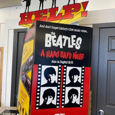 Beatles Memorabilia Cardboard Display