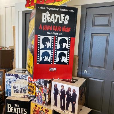 Beatles Memorabilia Cardboard Display