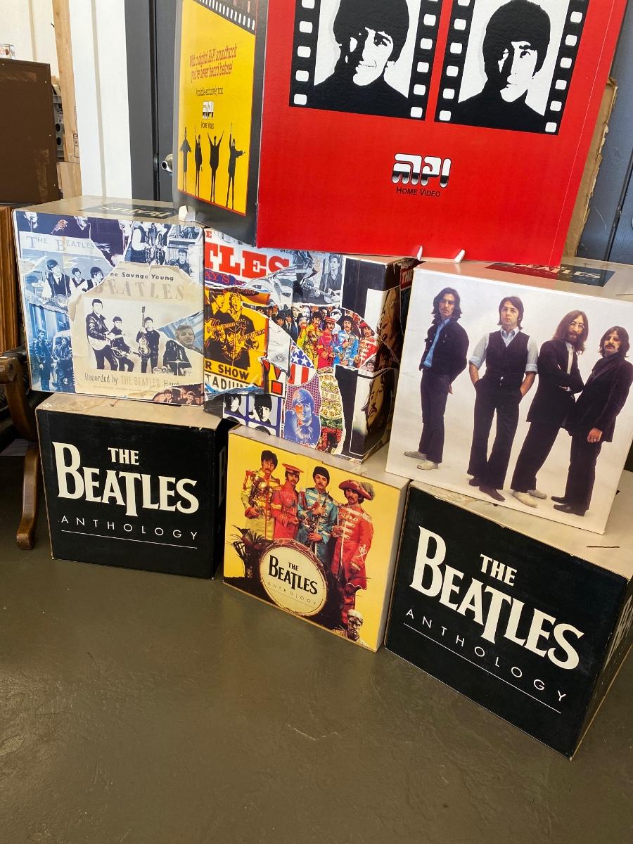 Beatles Memorabilia Cardboard Display | EstateSales.org