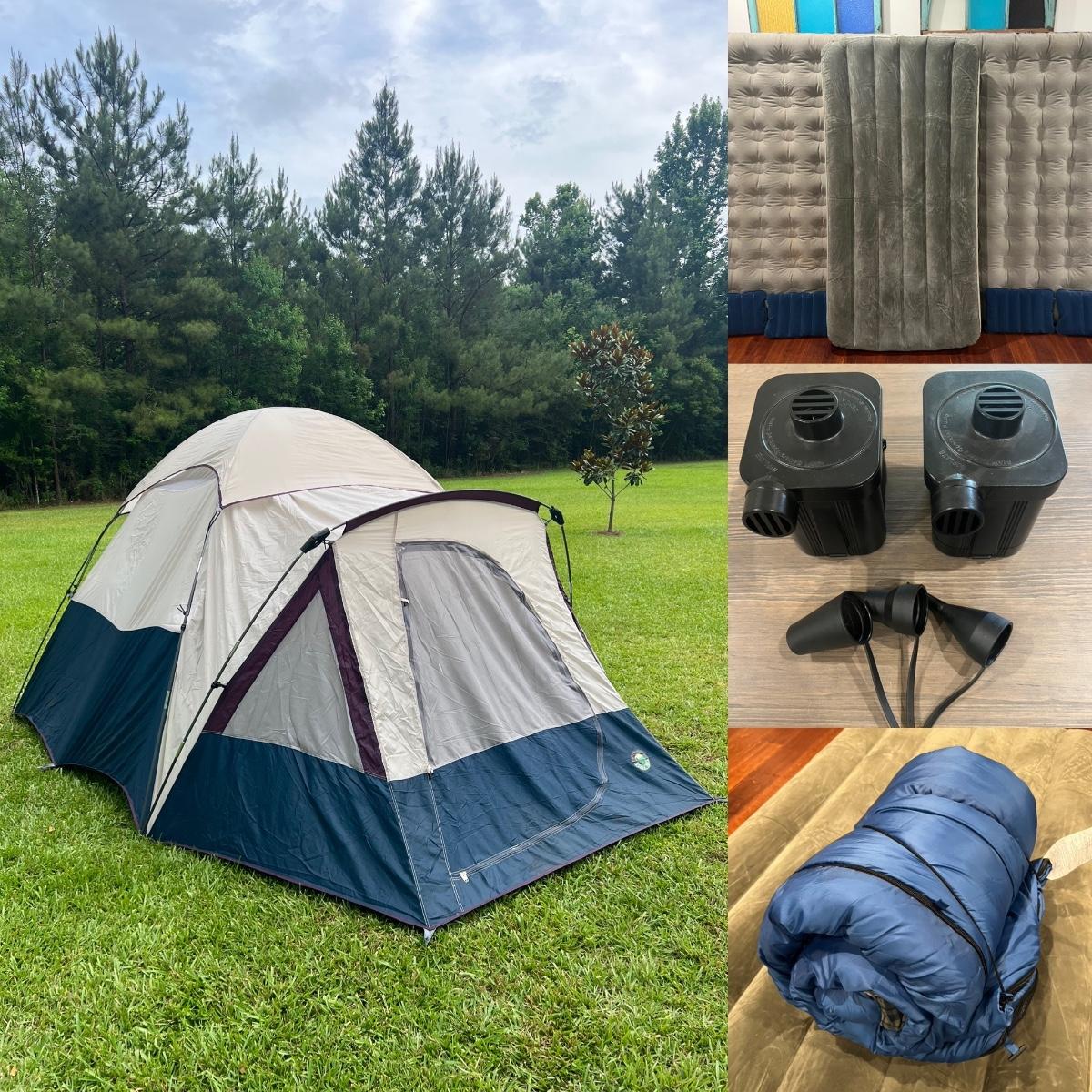OZARK TRAIL TENT, Air Mattresses & More Camping Bundle