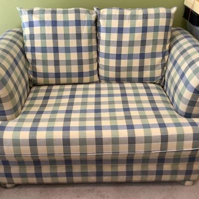 Love seat with sleeper, Sealy mattress