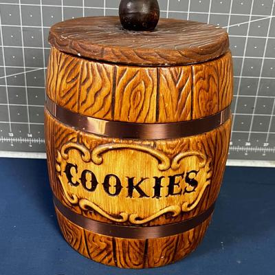 Fun Cookie Barrel Cookie Jar, Collectible 