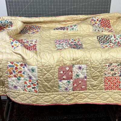 Hand Made Patch Work Quilt. 