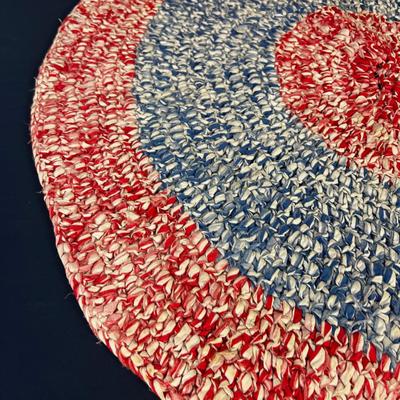 Red, White and Blue - Rag Rug,  Round 