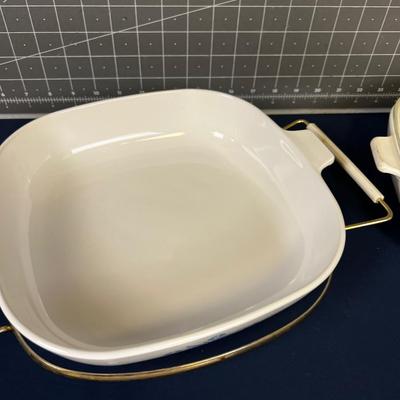 2 Casserole Corning ware  Baking Dishes with lids