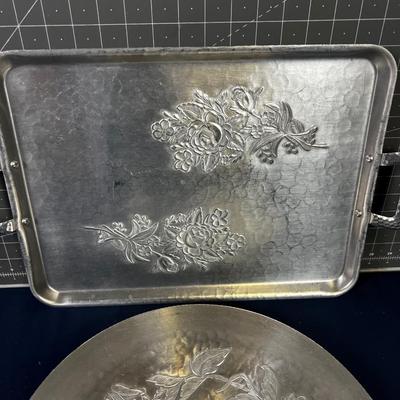 2 Aluminum EVERLAST Hand Forged Platters