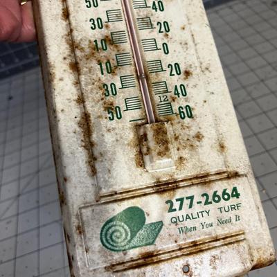 Vintage Forest Hills Nursery Thermometer 