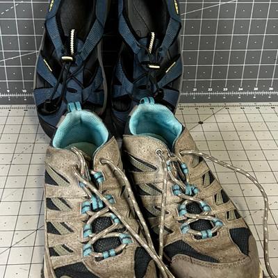Outdoor Shoes: Columbia Hikers and Keen Sandals 