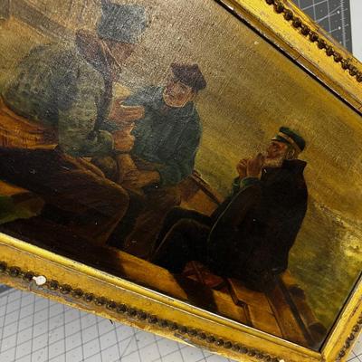 Oil Painting by JC Picken of 3 Sailors or Fisherman