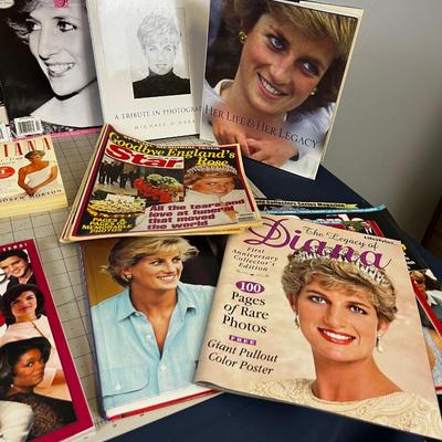 Collection of Princess Diana Books & Magazines 
