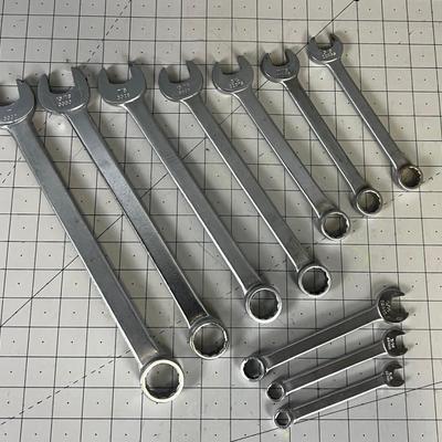 (10) Duro-Chrome Box End Combination Wrench Set 
