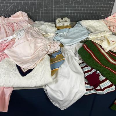 Box full of Youngster Cloths, Kids and Baby Clothes from the 60's 