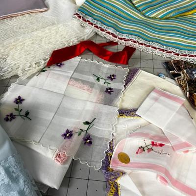 Hankies, Slips and Scarves. 