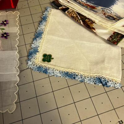 Hankies, Slips and Scarves. 
