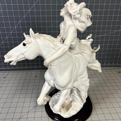 Giuseppe Armani "LIBERTY No. 903" White Woman on a Horse 