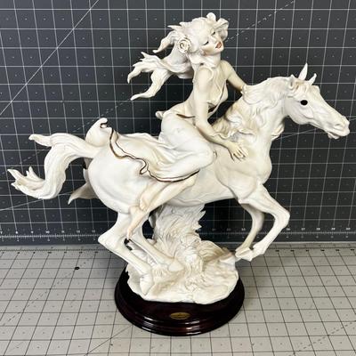 Giuseppe Armani "LIBERTY No. 903" White Woman on a Horse 