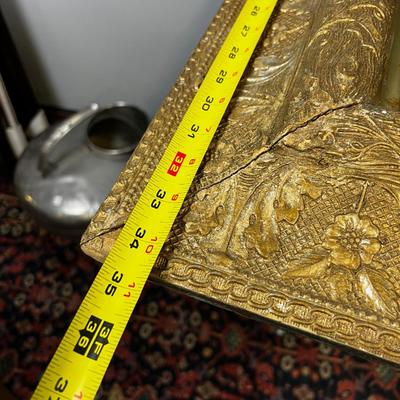 Antique Framed Litho Graph of Dutch Winter Scene