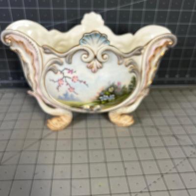Antique Hand Painted Bowl 