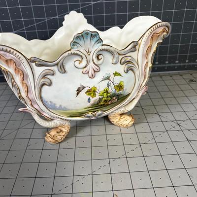 Antique Hand Painted Bowl 