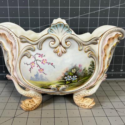 Antique Hand Painted Bowl 