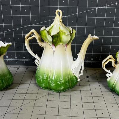 Bavarian China Green Antique 