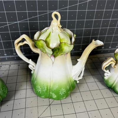 Bavarian China Green Antique 