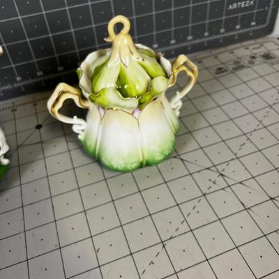 Bavarian China Green Antique 