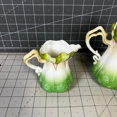 Bavarian China Green Antique 