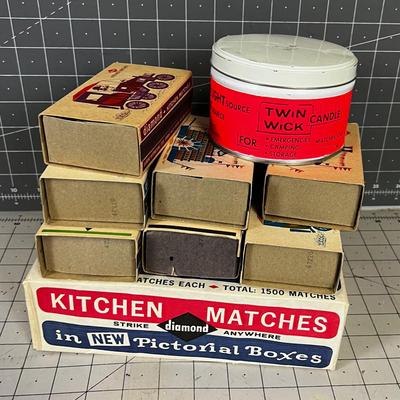 Matches (13 Boxes) and Emergency Candle