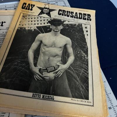 Gay CRUSADER paper Late 70's Early 80's 