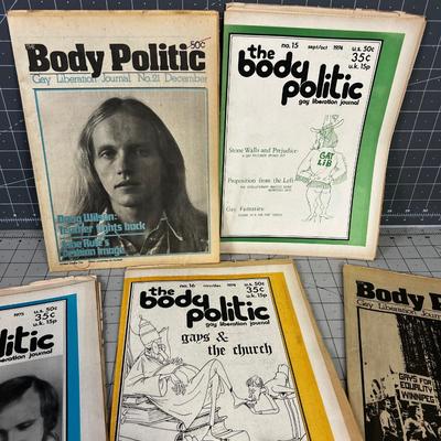 THE BODY POLITIC,  Gay Liberation Journal. 