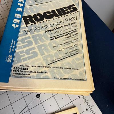 Data Boy Gay News Print Magazine Late 70's / Early 80's Multiples o same issue