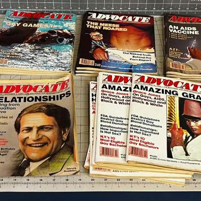 Advocate Magazine Several Multiples of the same issue. 