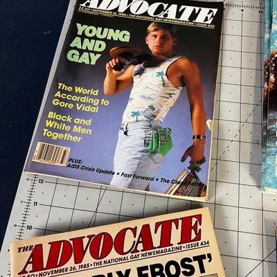 Advocate Magazine Several Multiples of the same issue. 