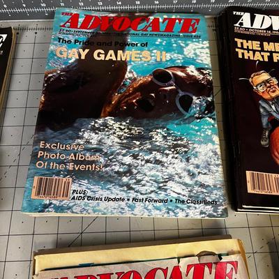 Advocate Magazine Several Multiples of the same issue. 