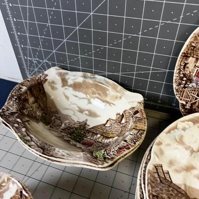 ANTIQUE - OLDE ENGLISH COUNTRYSIDE  Large set of China. 