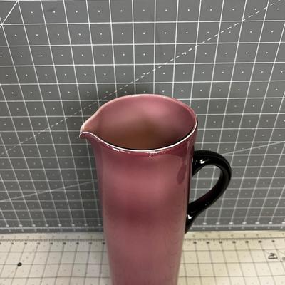 Amethyst 13" Glass Pitcher.