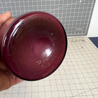 Amethyst 13" Glass Pitcher.