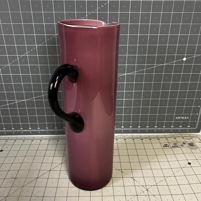 Amethyst 13" Glass Pitcher.