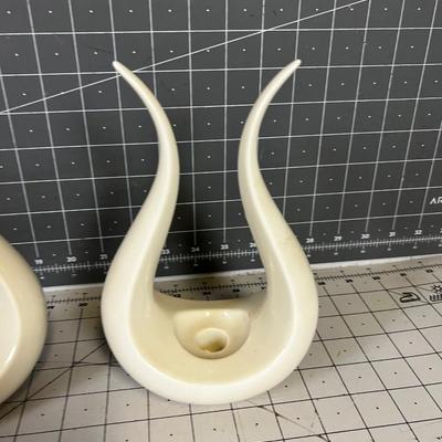 2 MCM Design LENOX Candle Holders.