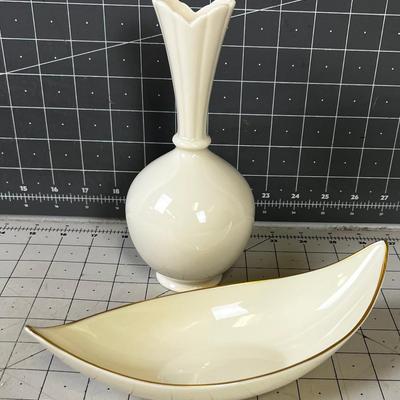 Lenox Bowl and Bud Vase