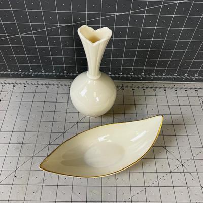 Lenox Bowl and Bud Vase