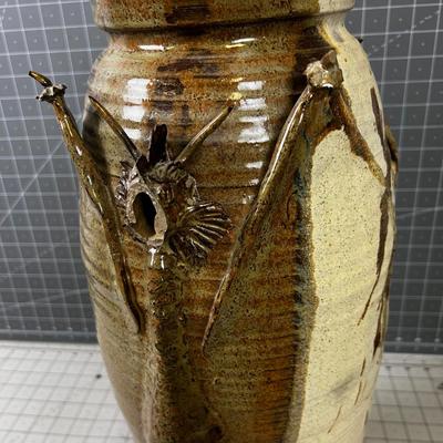 Studio Art Pottery Dragon Vase 